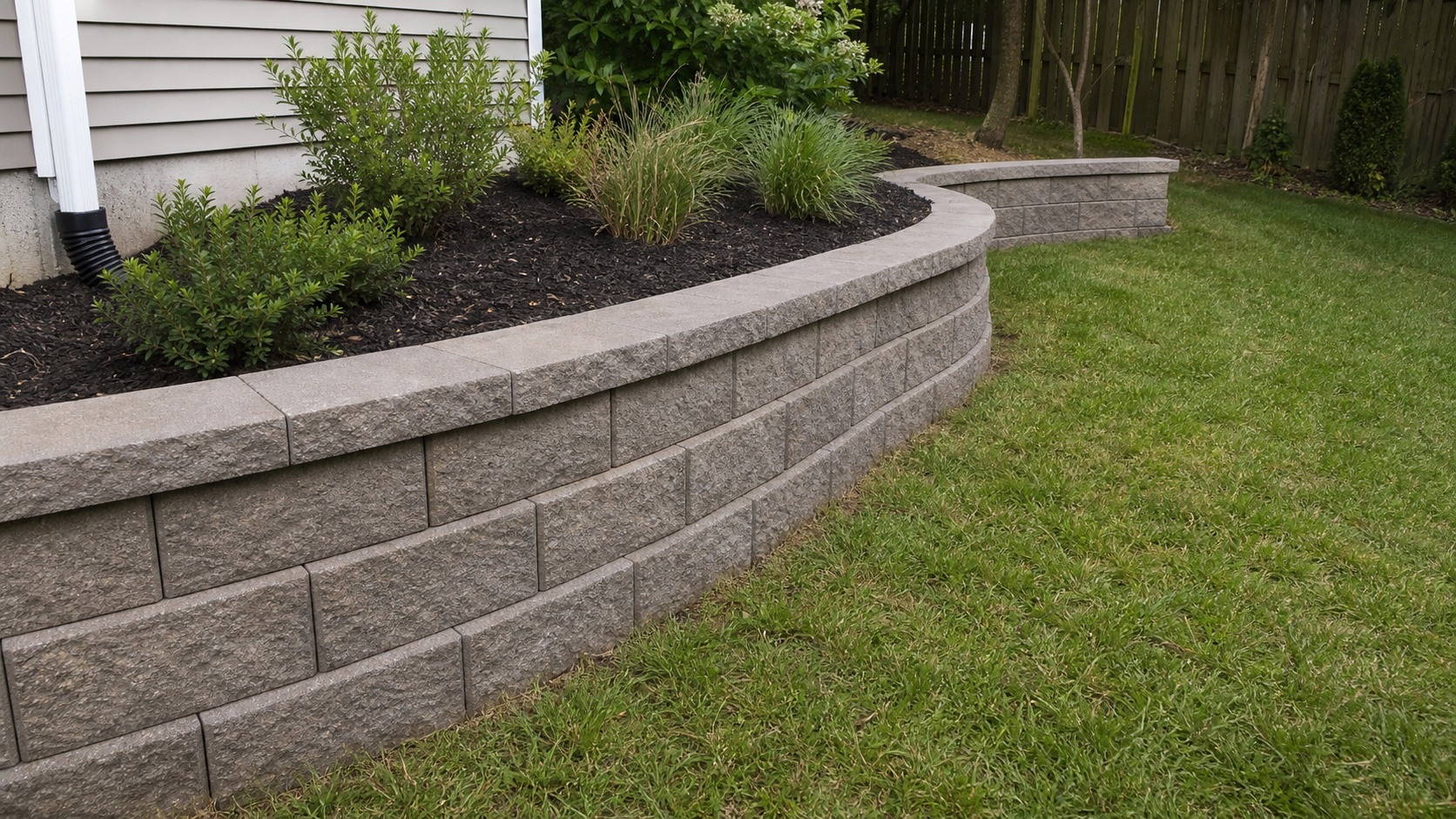 Curved Retaining Wall