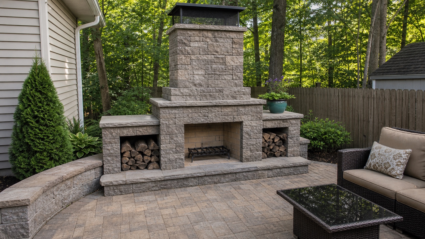 Outdoor Fireplace