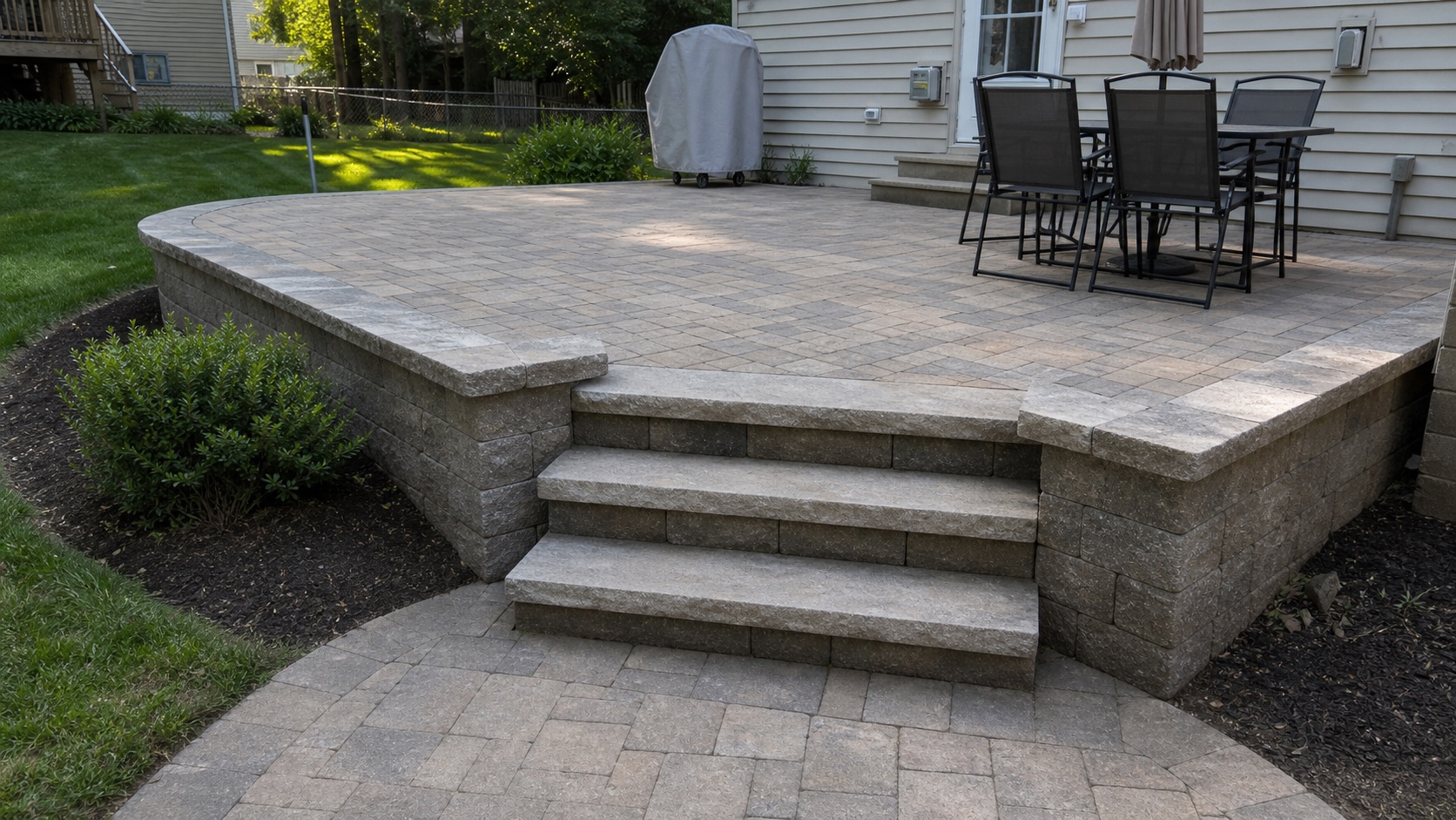 Raised Patio Steps