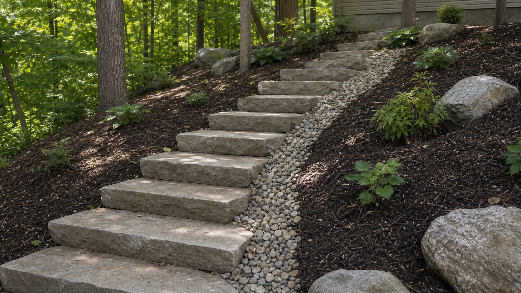 Hillside Stone Steps